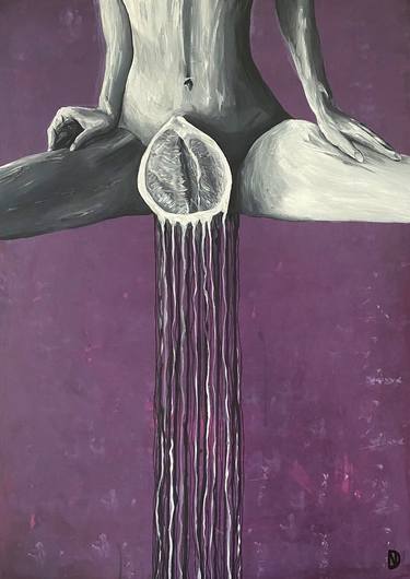 Print of Surrealism Erotic Paintings by Daryna Nesterenko