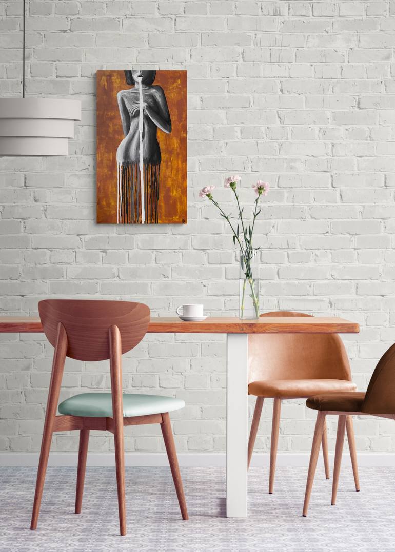 Original Conceptual Erotic Painting by Daryna Nesterenko