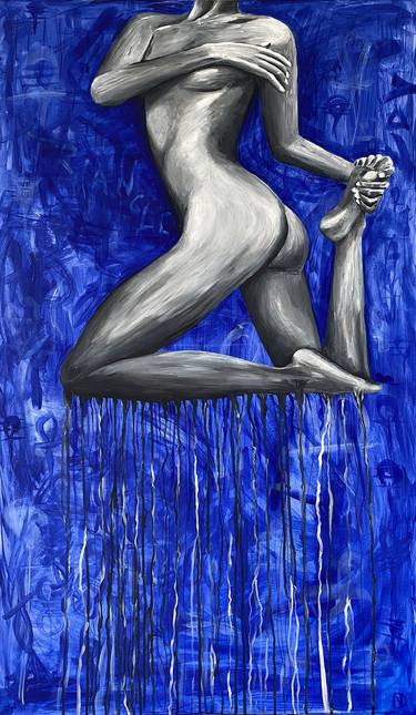 Print of Conceptual Nude Paintings by Daryna Nesterenko