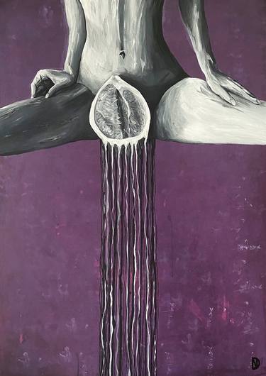 Original Conceptual Erotic Paintings by Daryna Nesterenko