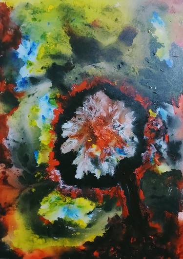 Original Abstract Expressionism Abstract Painting by CLAUDIO MELO