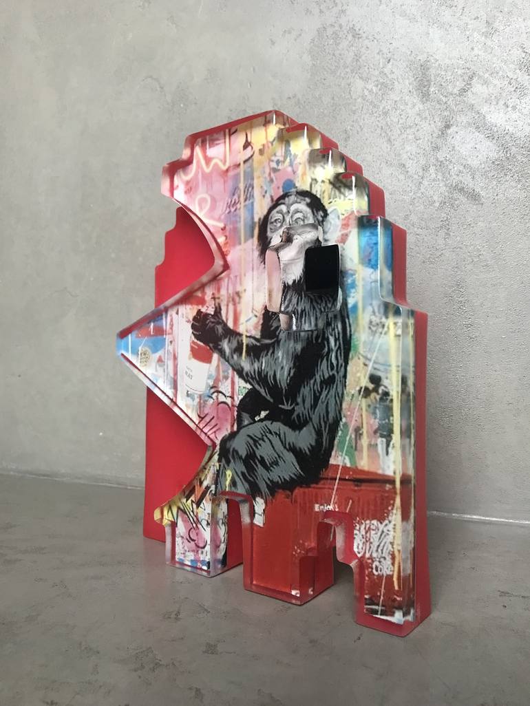 Original Street Art Pop Culture/Celebrity Sculpture by Art-Cade Bites