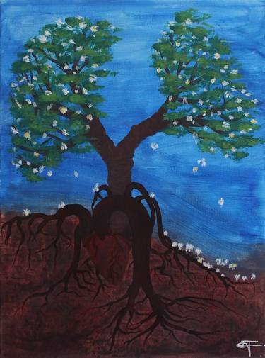 Original Conceptual Tree Paintings by Ziad Jreige