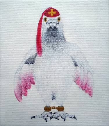 Original Figurative Animal Painting by Katerina Katsioura