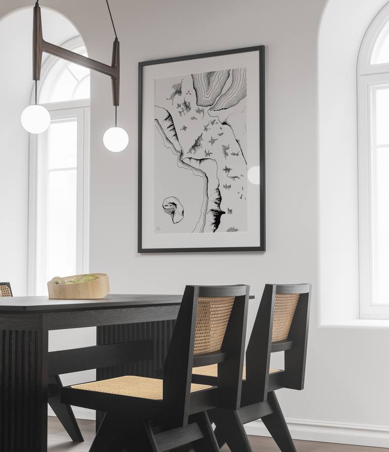 Original Conceptual Abstract Drawing by Karina Salfeld