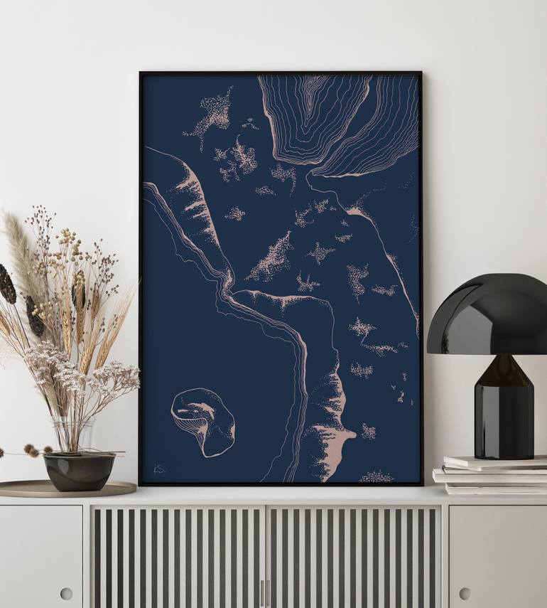 Original Contemporary Abstract Drawing by Karina Salfeld