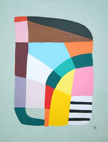 Print of Cubism Abstract Paintings by Ellen Greup