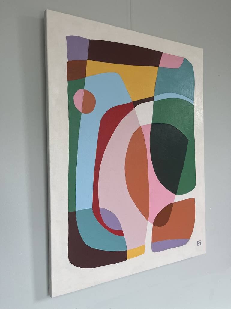 Original Cubism Abstract Painting by Ellen Greup