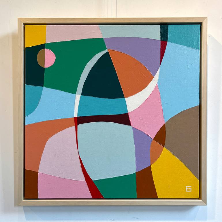 Original Cubism Abstract Painting by Ellen Greup