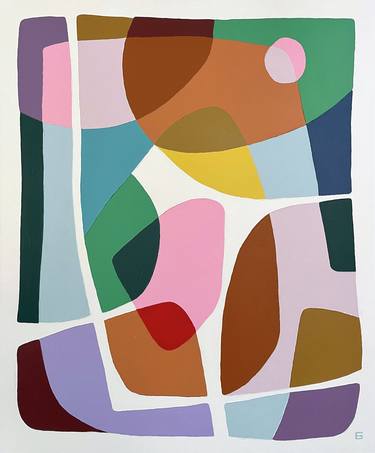 Original Cubism Abstract Paintings by Ellen Greup