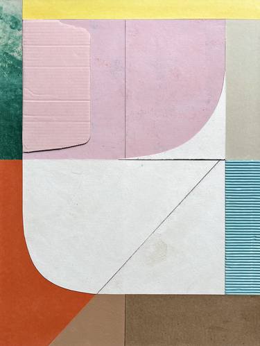 Original Abstract Geometric Collage by Ellen Greup