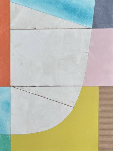 Original Abstract Geometric Collage by Ellen Greup