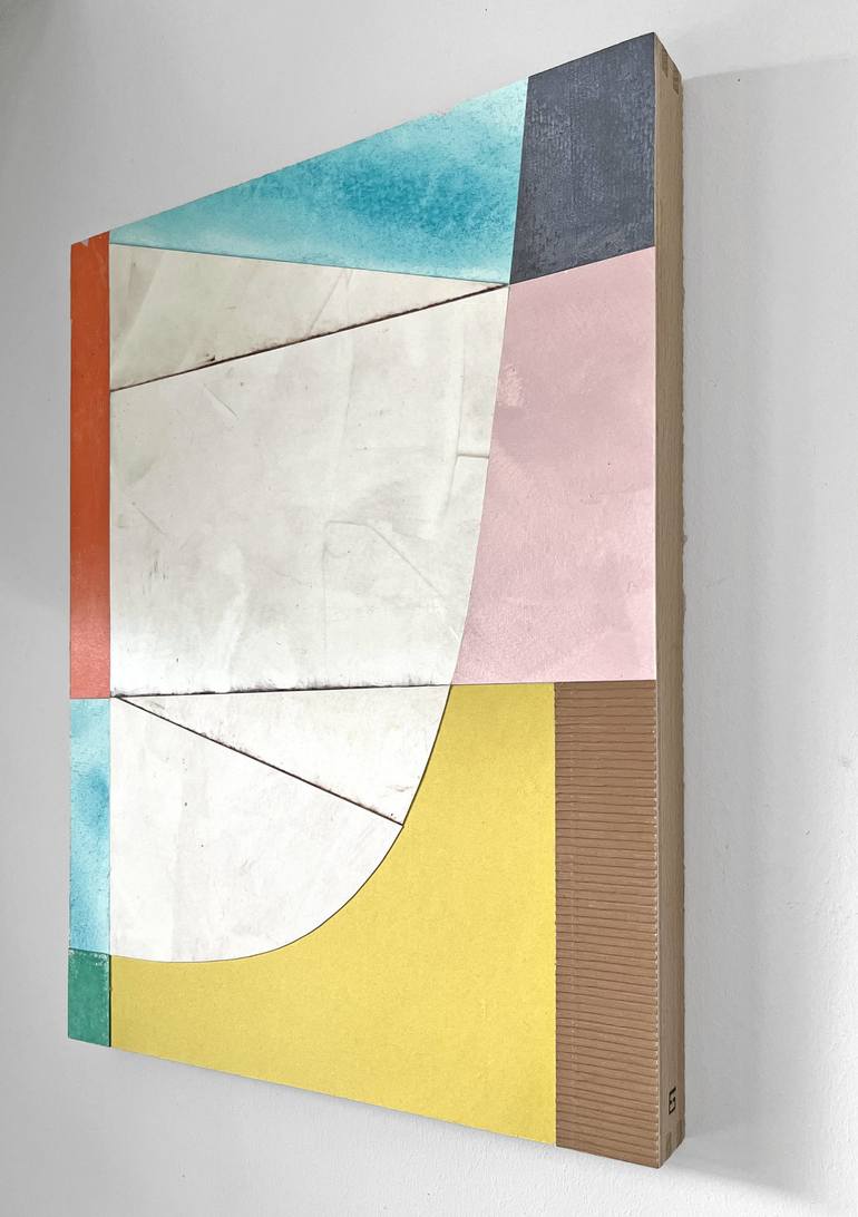 Original Abstract Geometric Collage by Ellen Greup