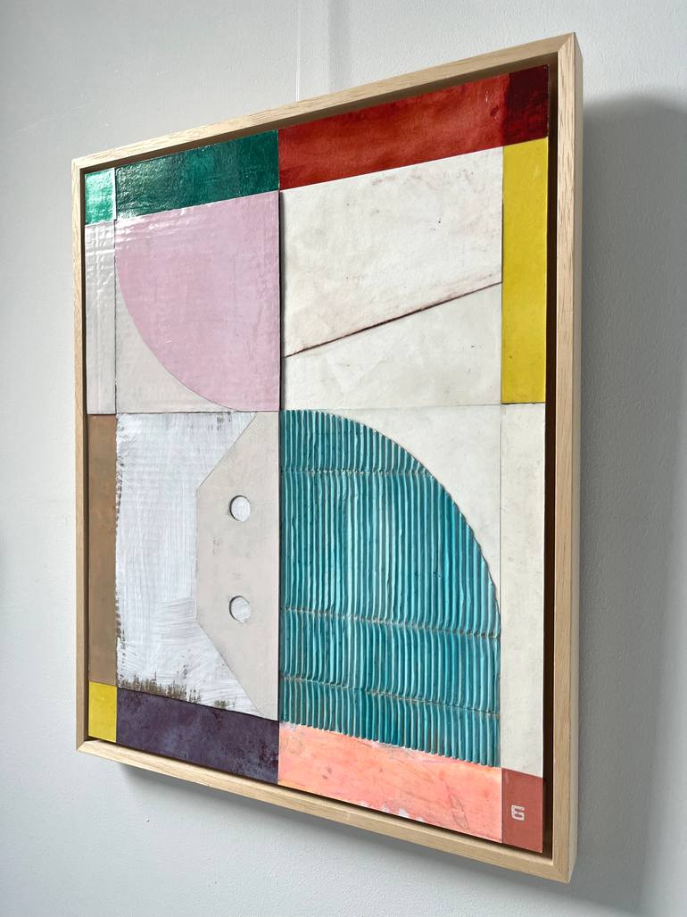Original Abstract Geometric Collage by Ellen Greup