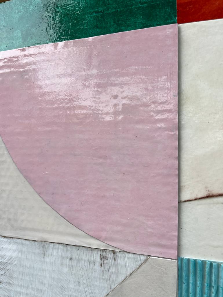 Original Abstract Geometric Collage by Ellen Greup