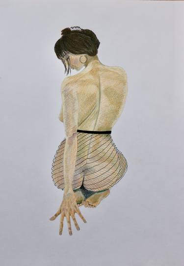 Original Figurative Erotic Drawings by Olga Petrova