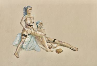 Original Surrealism Erotic Drawings by Olga Petrova