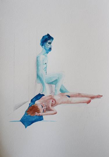 Print of Figurative Nude Paintings by Olga Petrova