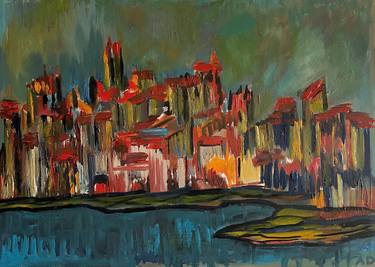 Print of Abstract Architecture Paintings by Ante Art AD
