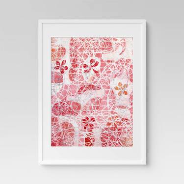 Abstract Pink Flowers thumb