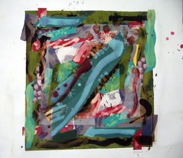 Original Abstract Collage by Ken McClymont