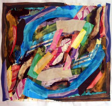 Original Abstract Collage by Ken McClymont