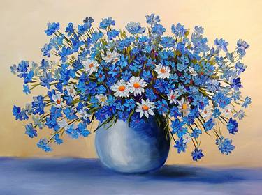 Original Floral Painting by Olga Hanns