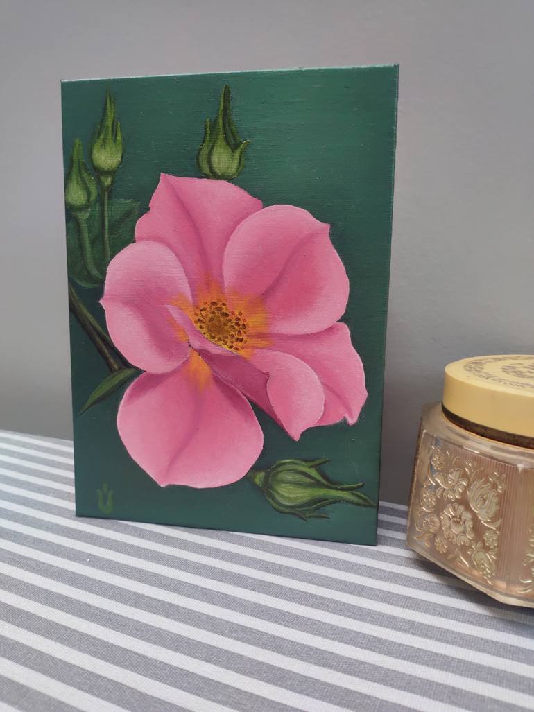 Original Impressionism Floral Painting by Alina Abliazimova