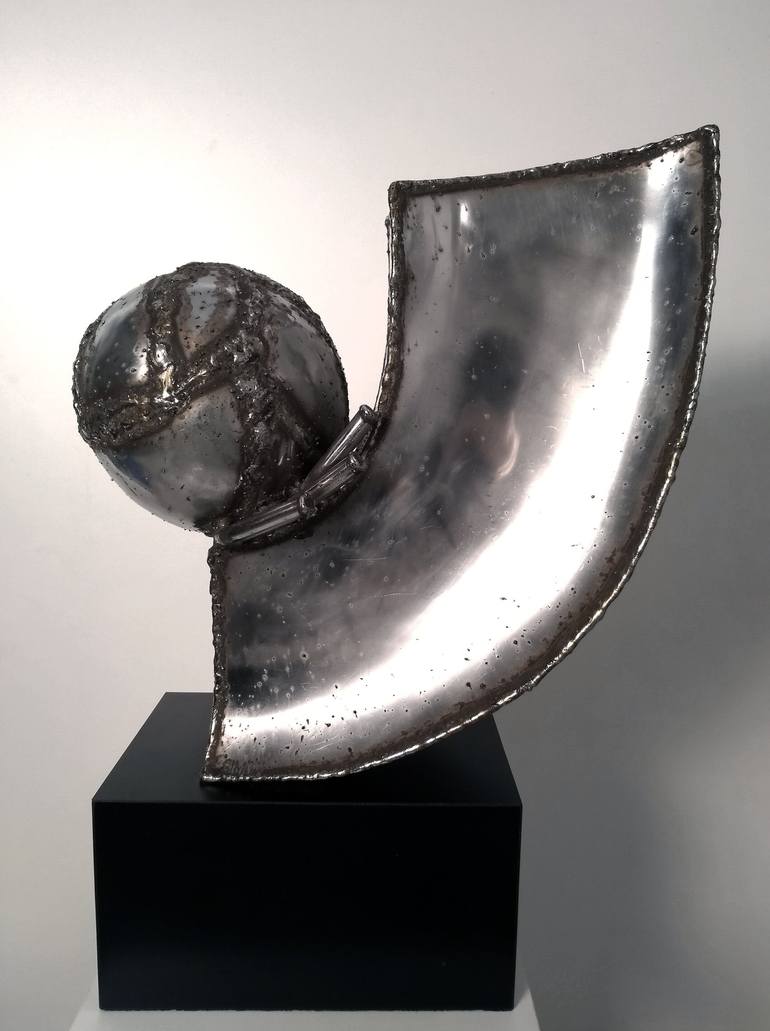 Original Abstract Expressionism Abstract Sculpture by Raja Simon