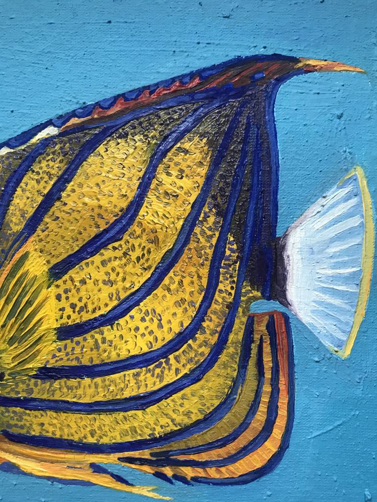 Original Figurative Fish Painting by Ana Mosalska