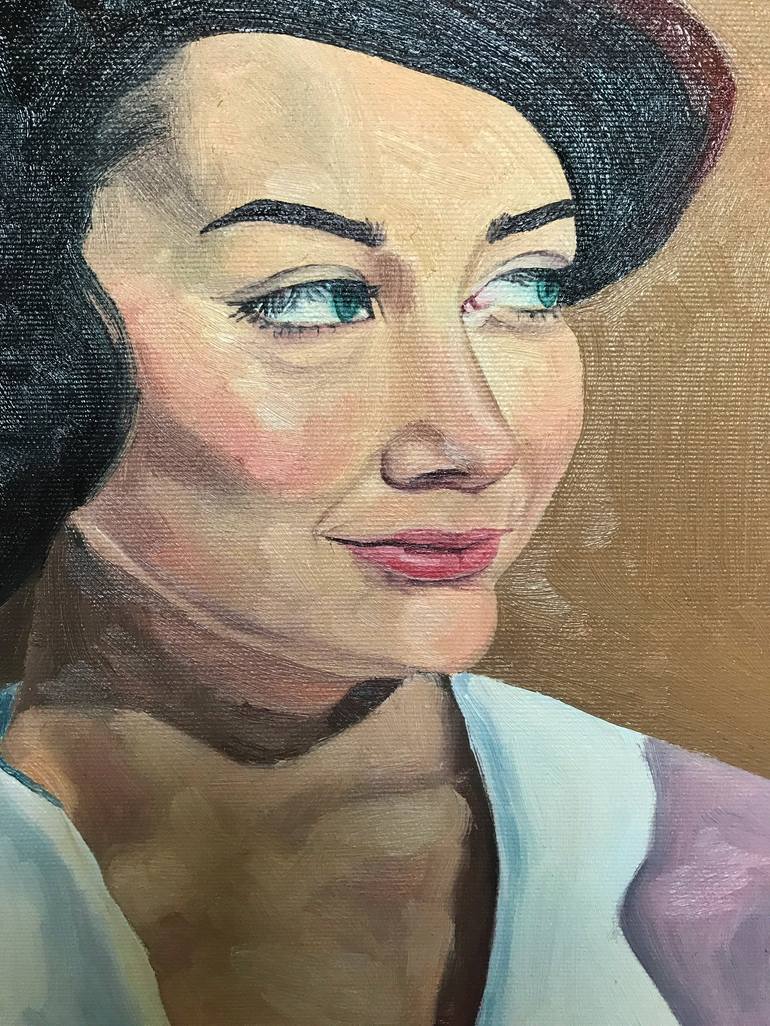 Original Portrait Painting by Ana Mosalska