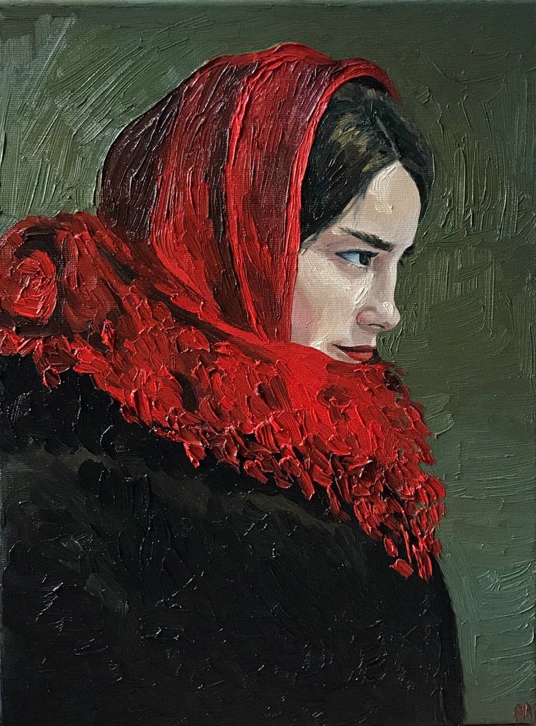 Girl. Paintings, art gallery, russian art