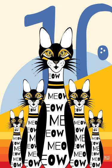 10 Pin Bowling Cat's - Limited Edition of 10 thumb