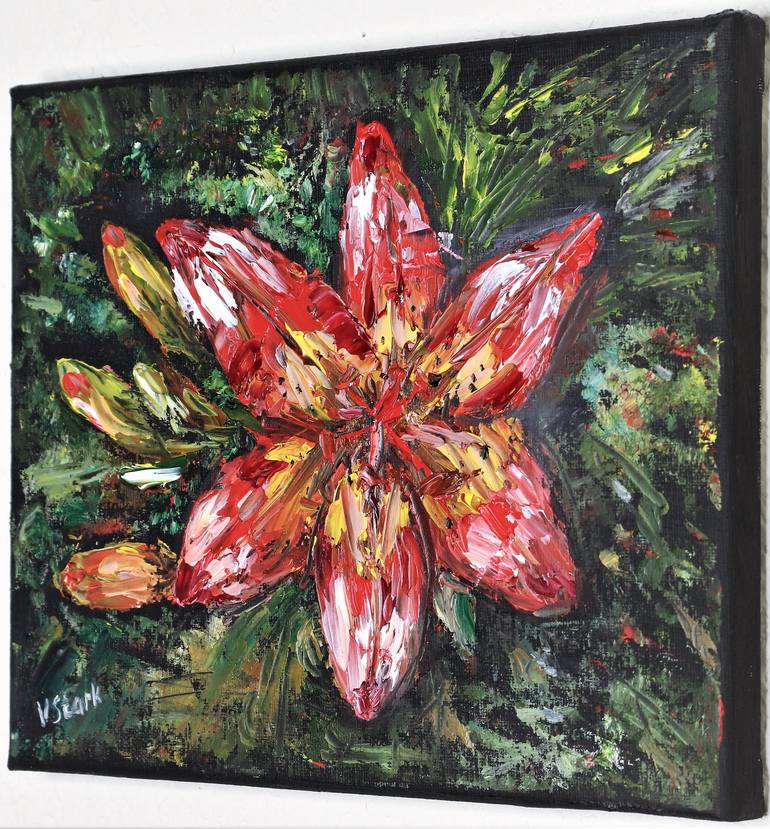 Original Abstract Floral Painting by Valerie Starkova