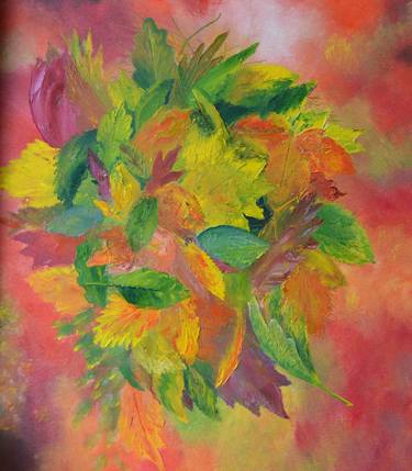Print of Abstract Botanic Paintings by Yuliia Hordiienko