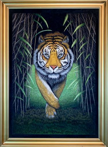 Tiger string art portrait thumb