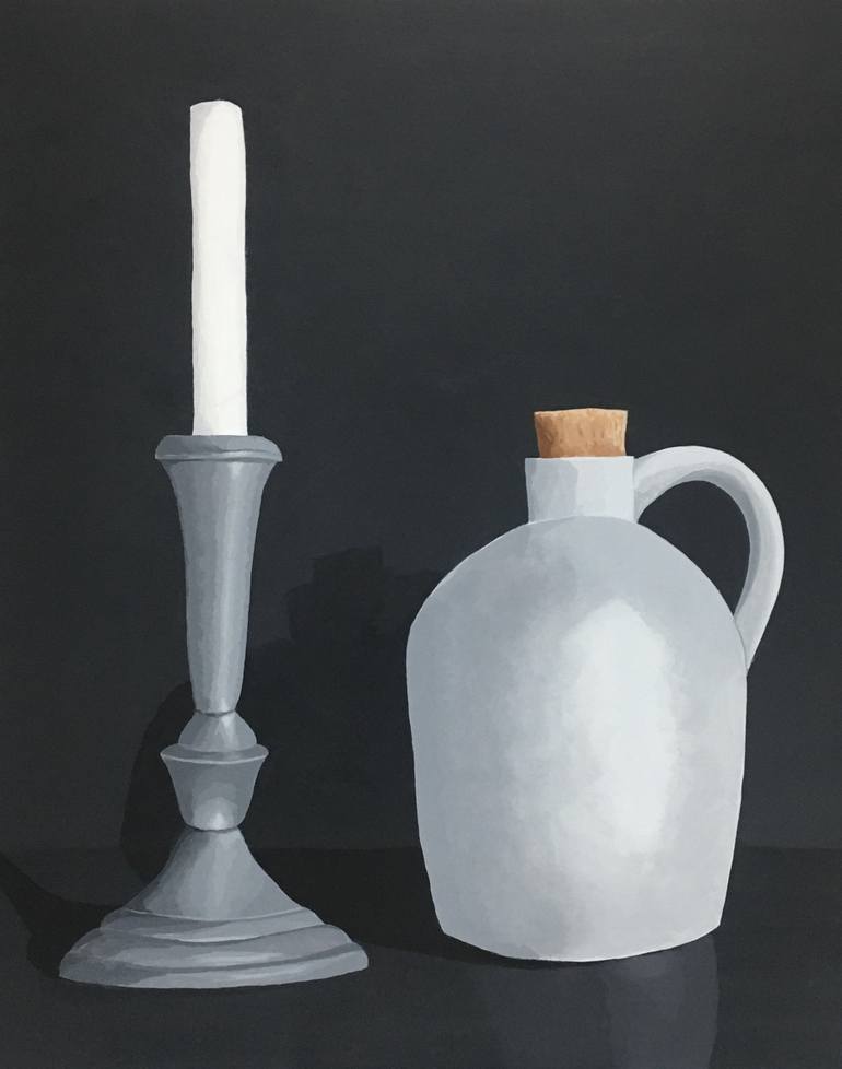 Original Black & White Still Life Paintings by Bradley Lusa
