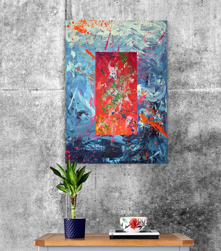 Original Abstract Expressionism Abstract Painting by Anatolii Kazymyrchuk