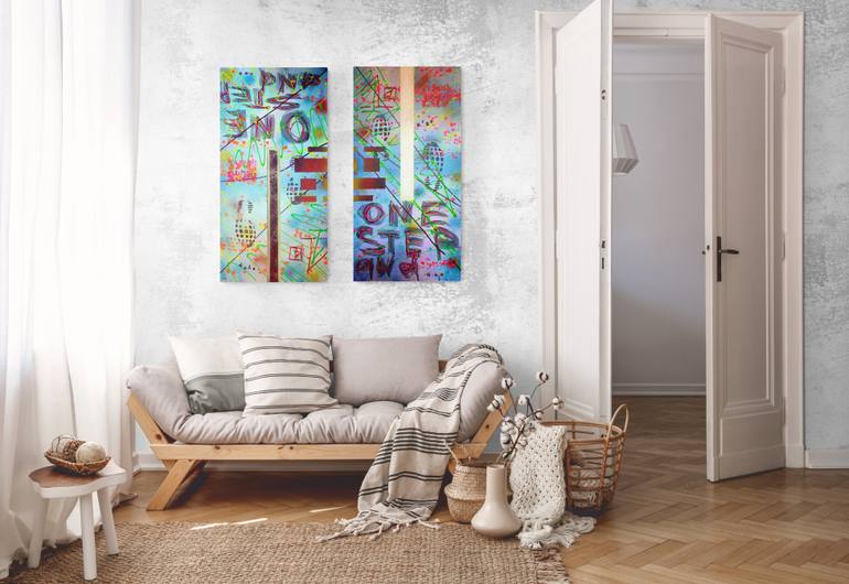 Original Abstract Expressionism Abstract Painting by Anatolii Kazymyrchuk