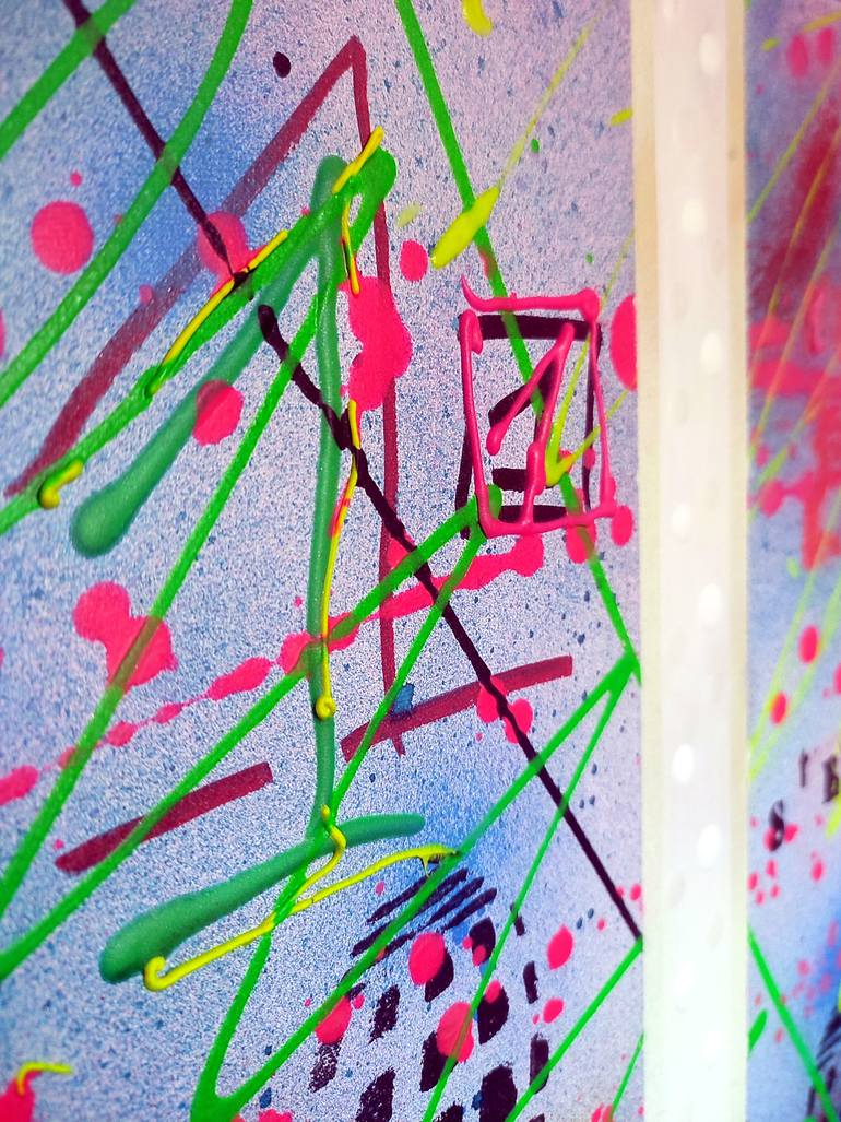 Original Abstract Expressionism Abstract Painting by Anatolii Kazymyrchuk