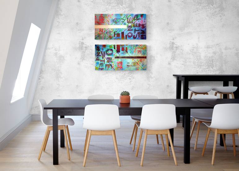 Original Abstract Expressionism Abstract Painting by Anatolii Kazymyrchuk