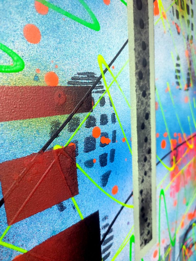 Original Abstract Expressionism Abstract Painting by Anatolii Kazymyrchuk