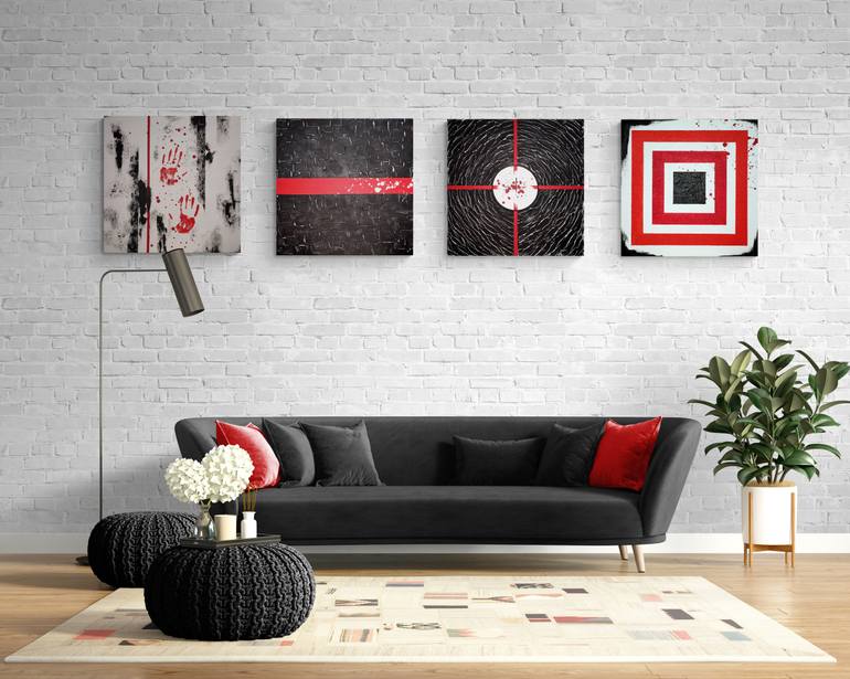 Original Abstract Expressionism Abstract Painting by Anatolii Kazymyrchuk