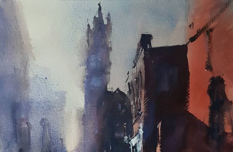Original Expressionism Landscape Painting by Dominic Butler