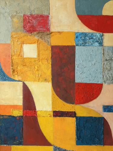 Original Abstract Geometric Paintings by THIAGO BOECAN