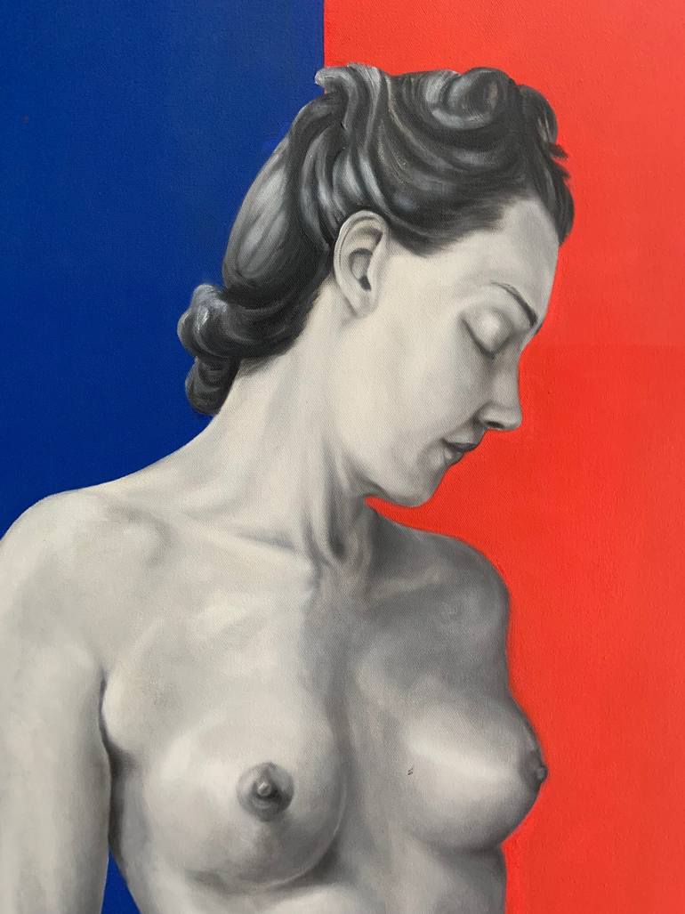 Original Modernism People Painting by Michael Diaz