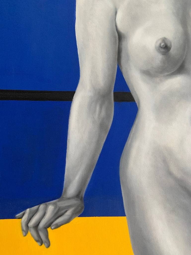 Original Modernism People Painting by Michael Diaz