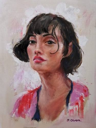 Original Portrait Painting by Daniela Olvera