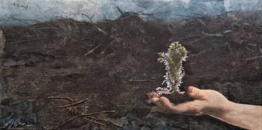 Original Fine Art Nature Collage by Jacqueline Milner