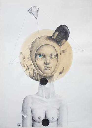 Print of Portrait Drawings by Florin-Valentin Ogrutan